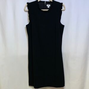 J. Crew Black Sleeveless Midi Dress